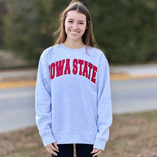 Zoozatz Iowa State Gray Crewneck